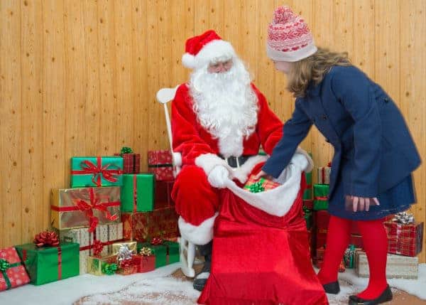A fun visit to santa