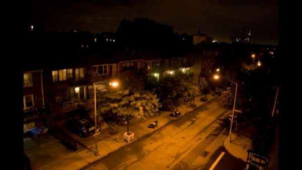 UK street after dark
