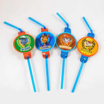 Paw Patrol Straws (10 Pack)